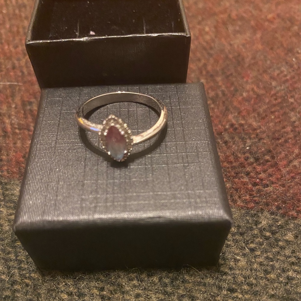 White topaz ring